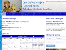 Tablet Screenshot of ourladyrockwall.org